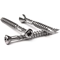 Marwotec® – Tornillos de terraza de acero inoxidable C1- de alto rendimiento- ideal para tablones de madera y terrazas…